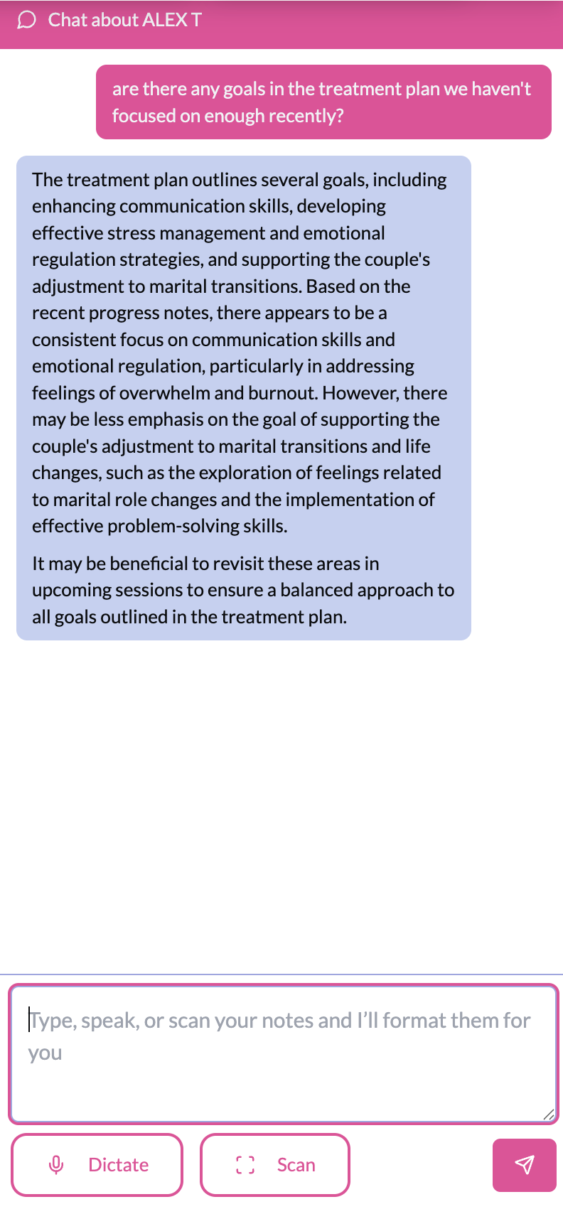 Search across notes, plans, and summaries