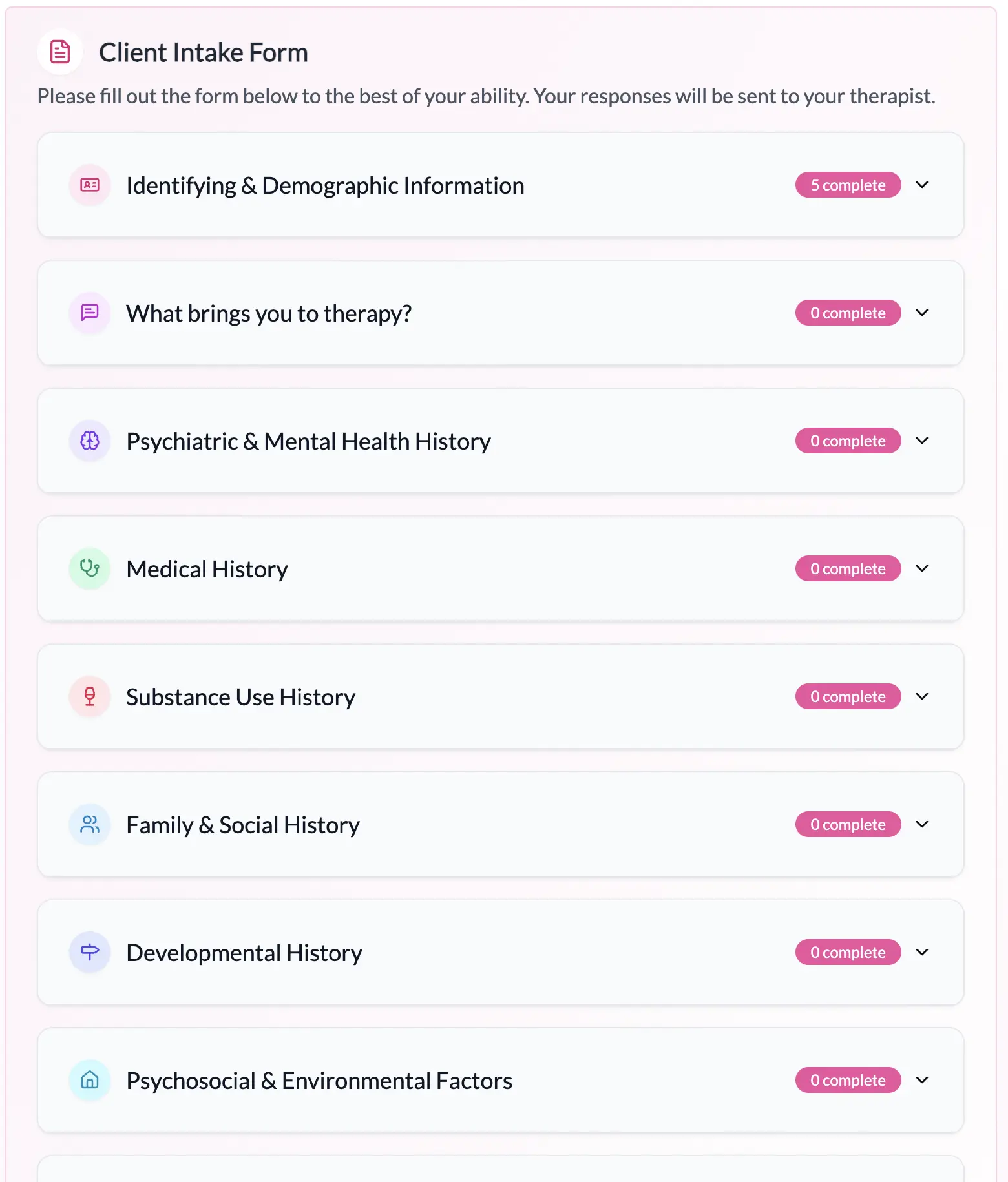 Format & Add to structure intake content