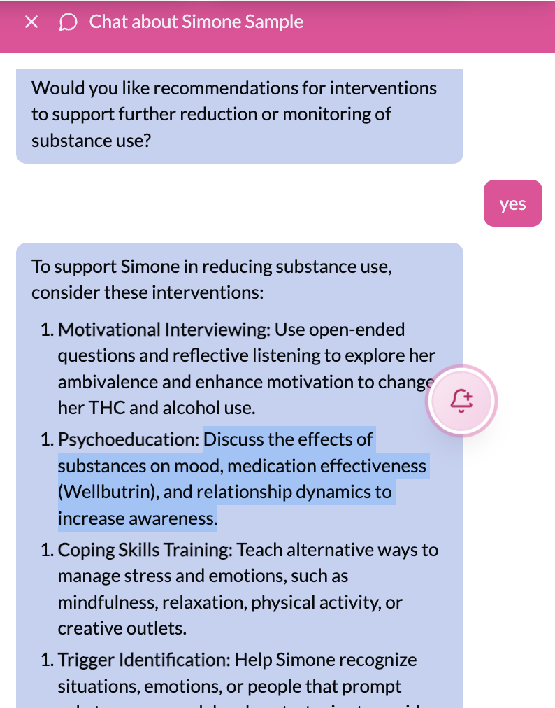 Pin reminders from anywhere in the app