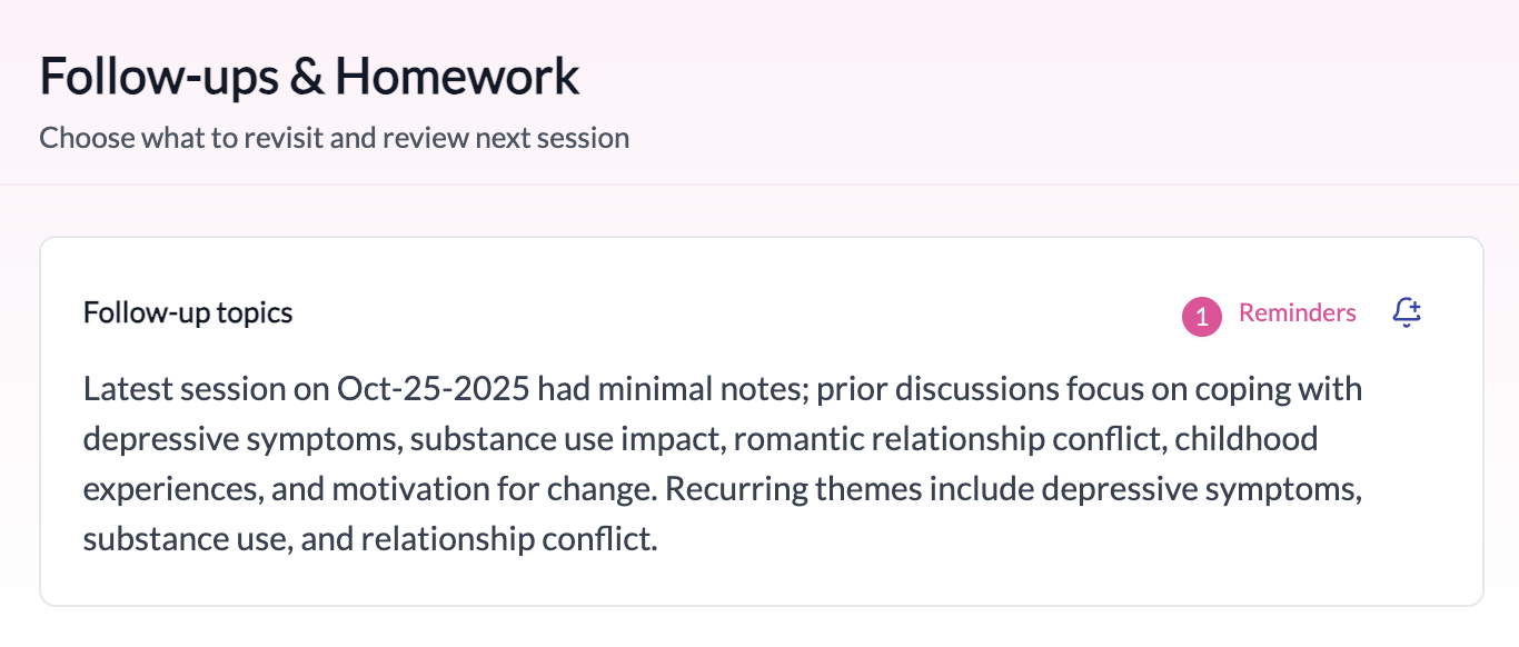 Smart surfacing of reminders by context